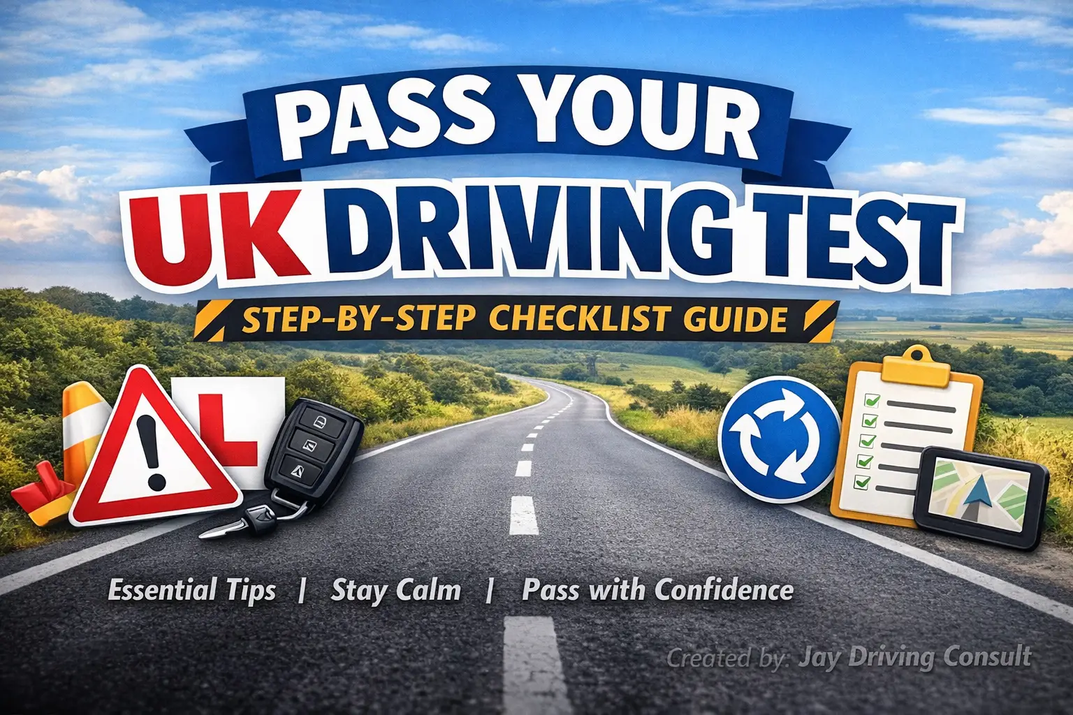 UK Practical Driving Test Checklist || Selfany