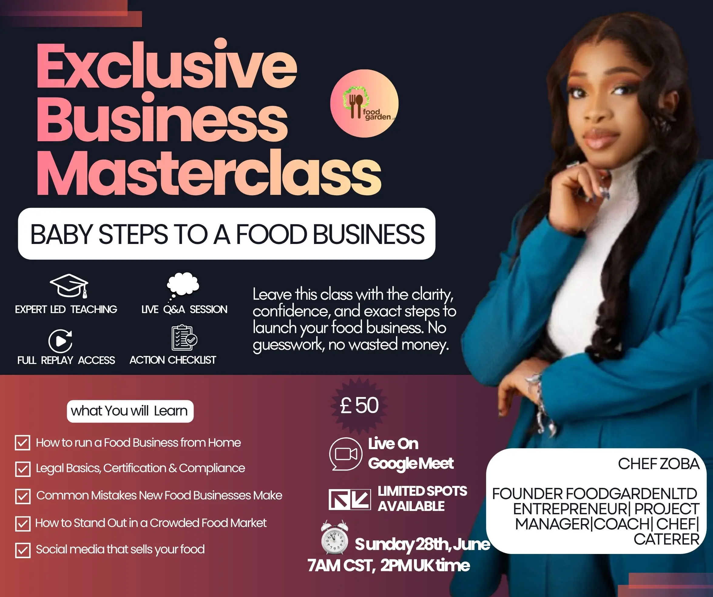 BABY STEPS TO STARTING A FOOD BUSINESS