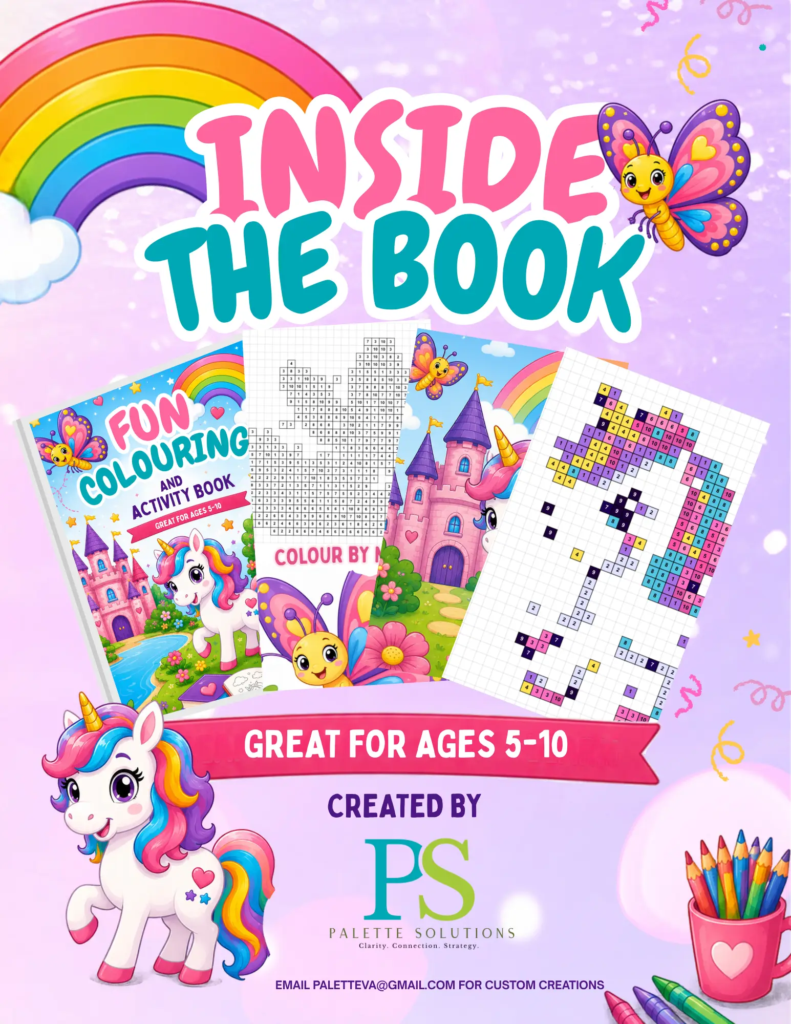 🦄 FUN UNICORN COLOURING & ACTIVITY BOOK