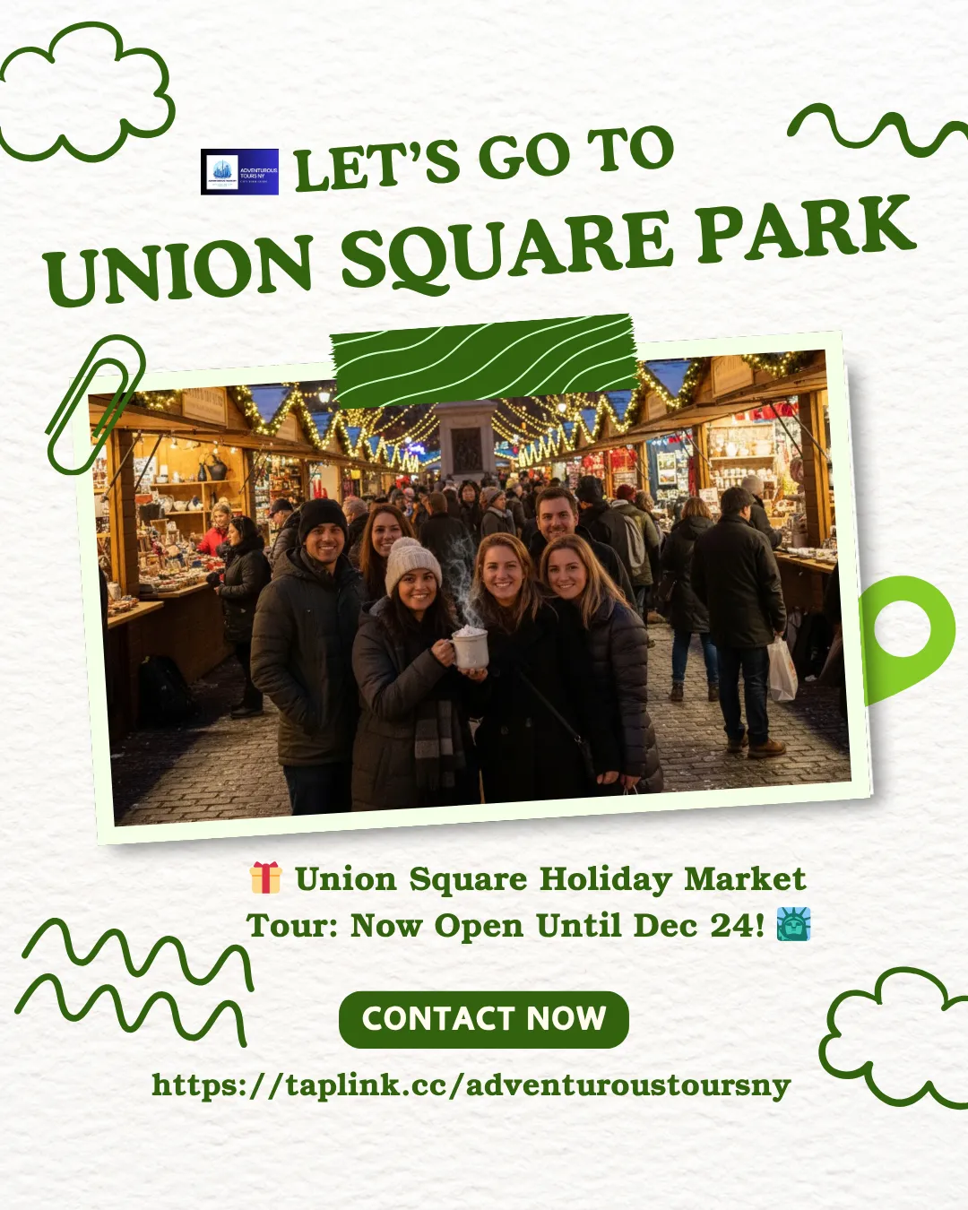 🎁 Union Square Holiday Market Tour: Now Open Until Dec 24! 🗽