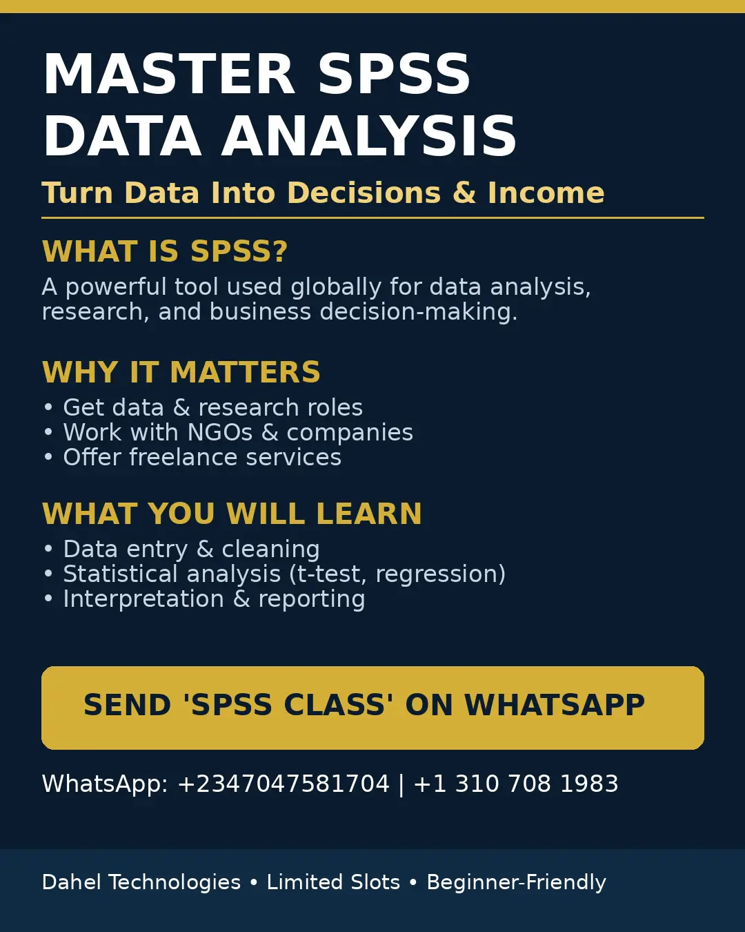SPSS Mastery
