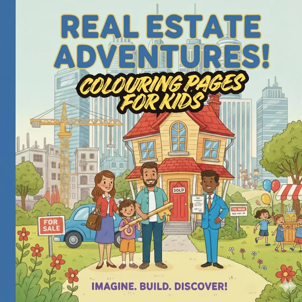Real Estate Adventures Coloring Pages for Kids