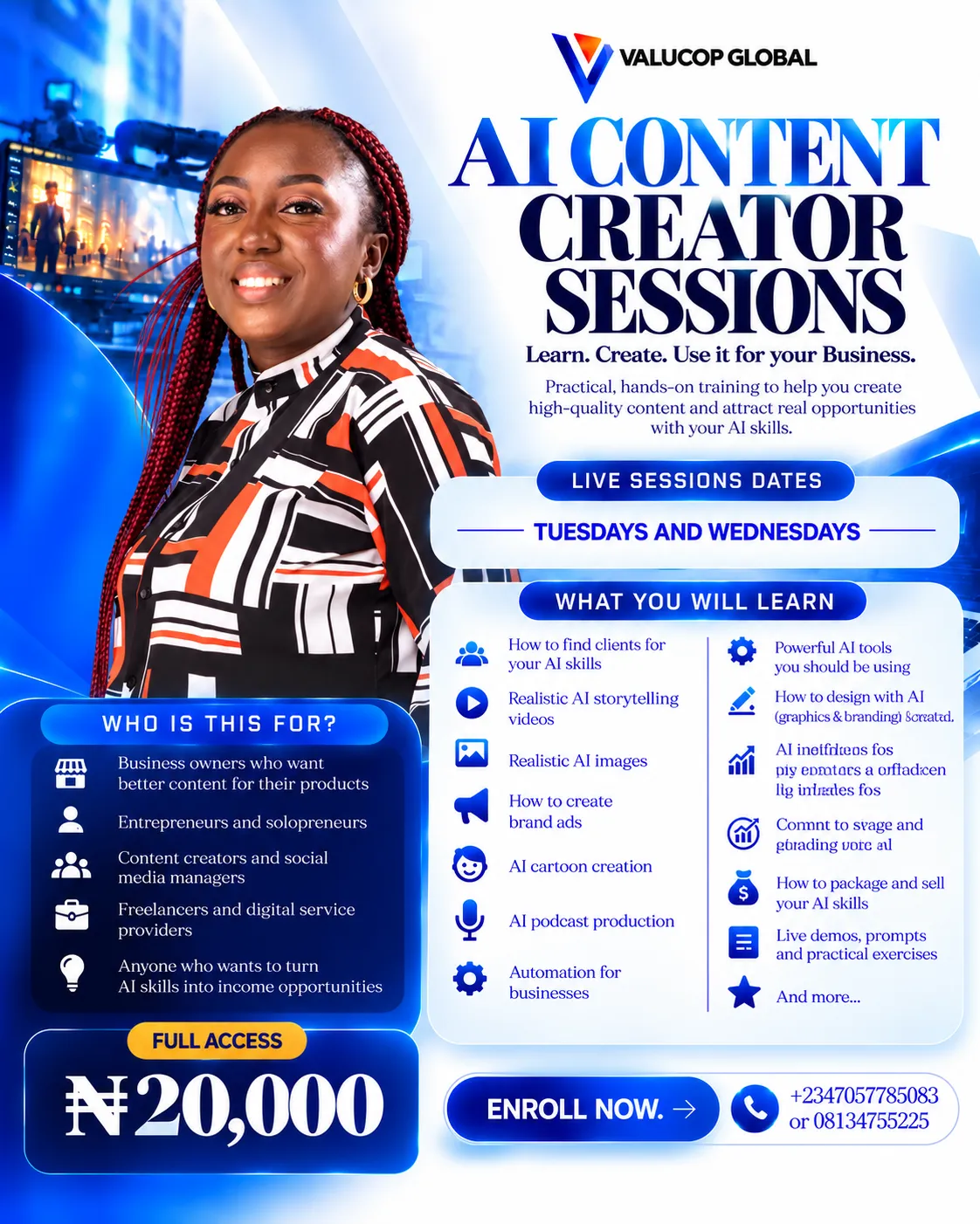 AI CONTENT CREATOR SESSIONS