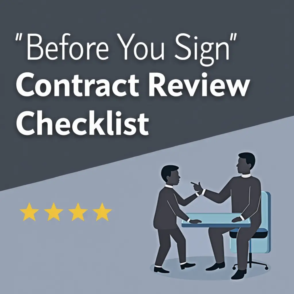 Before You Sign Checklist