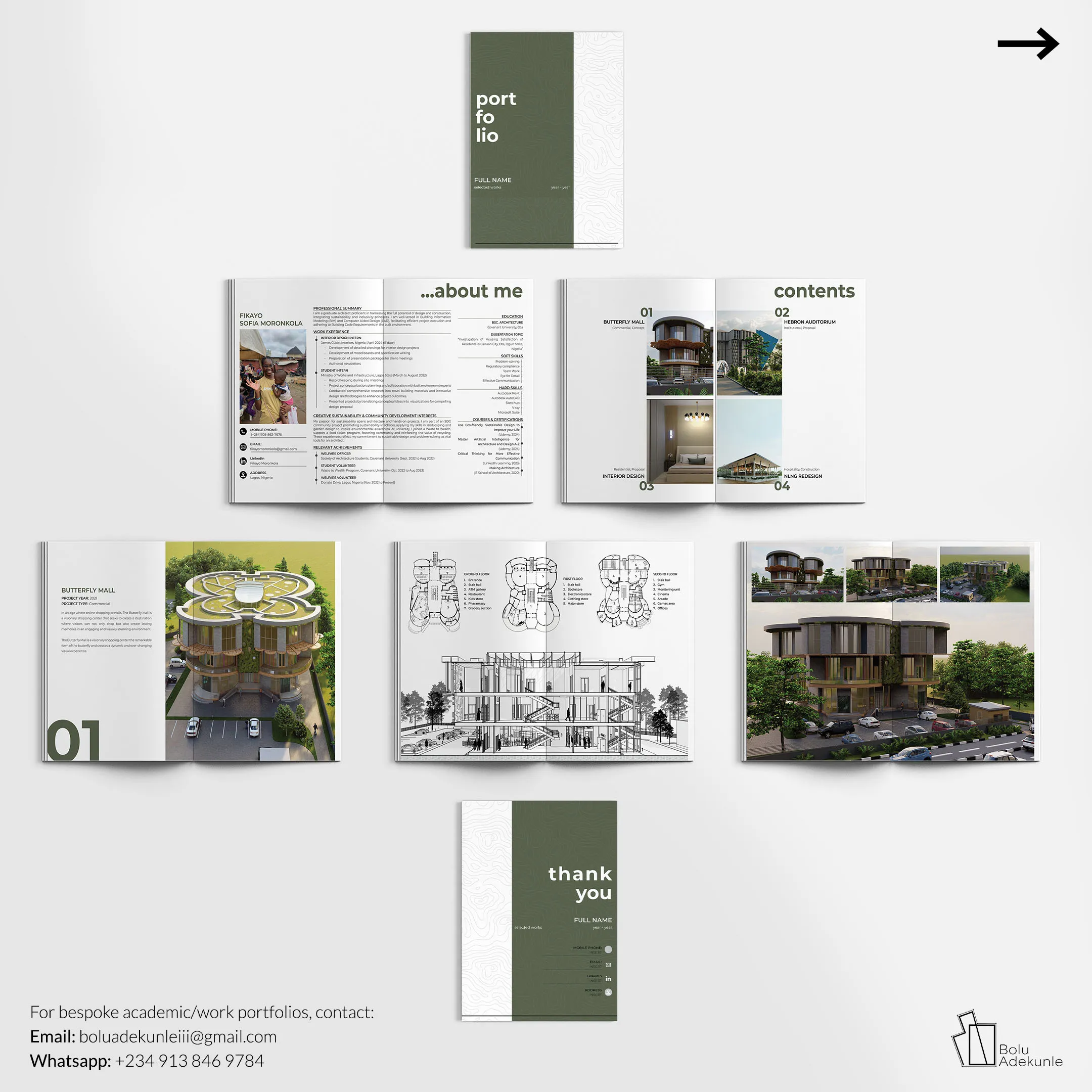 BA Portfolio templates | Selfany