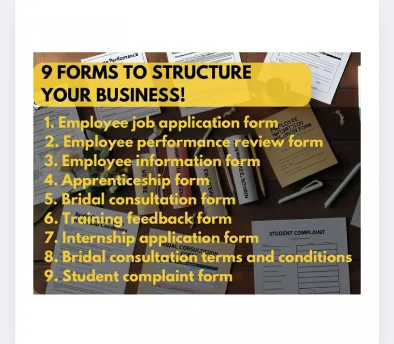9 Forms To Structure Your Business