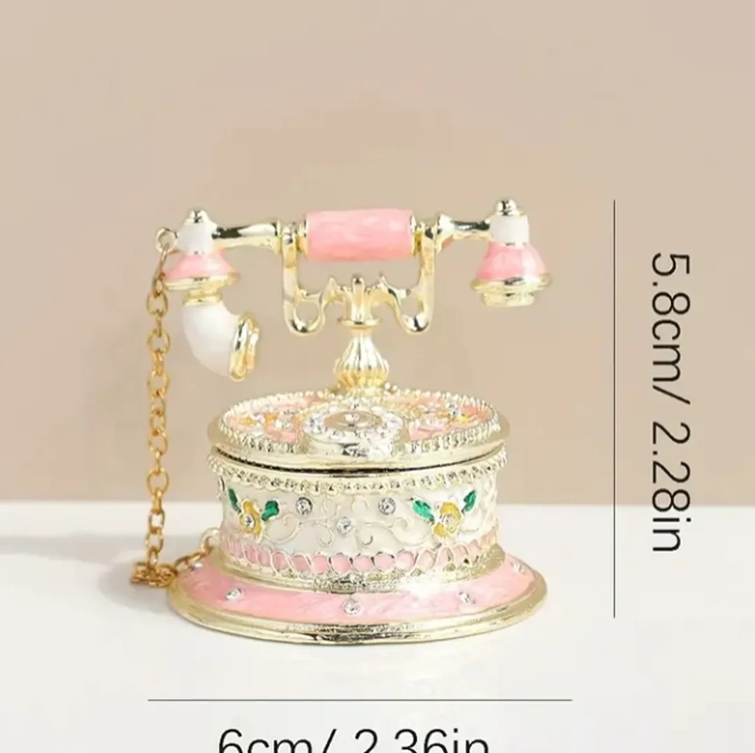The Royal Vanity Set Pink Antiques Telephone Pink Music Box Antique Pink Antique Mirror And Comb Set