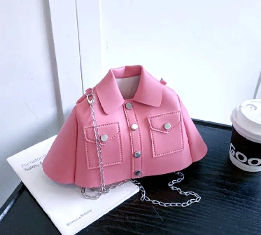 Pink Femme Set Pink Shirt Bag and Pink Rhinestone Shimmering Sandals