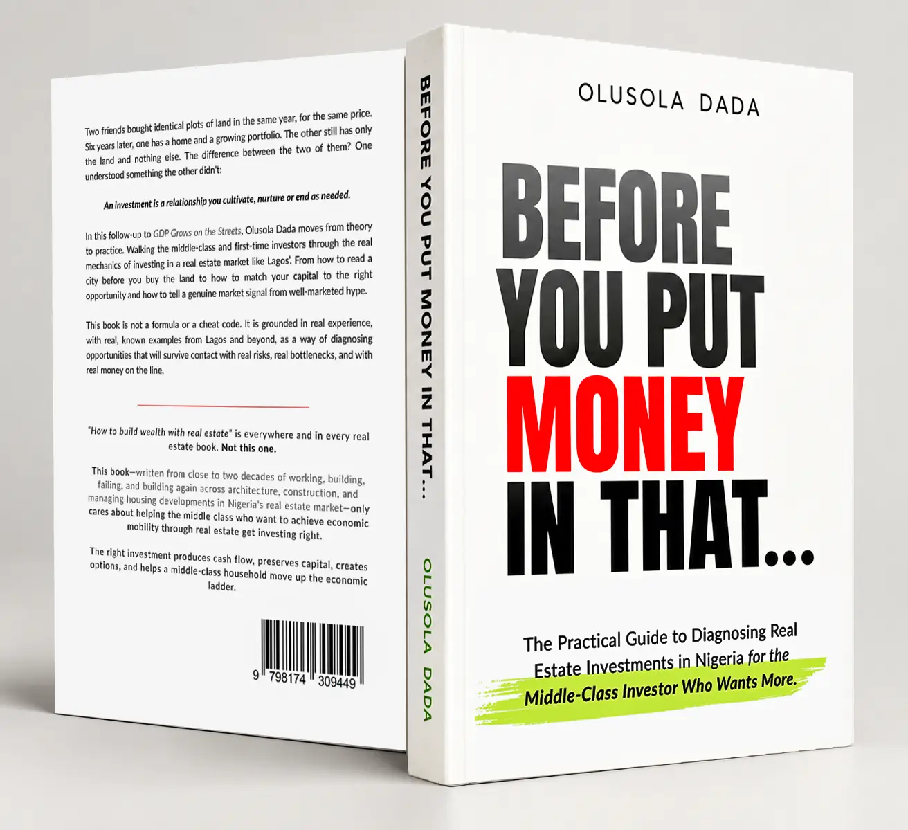 BEFORE YOU PUT MONEY IN THAT… (The Practical Guide to Diagnosing Real Estate Investments in Nigeria For The Middle-Class Investor Who Wants More.)