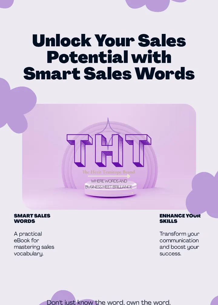 Smart Sales Words