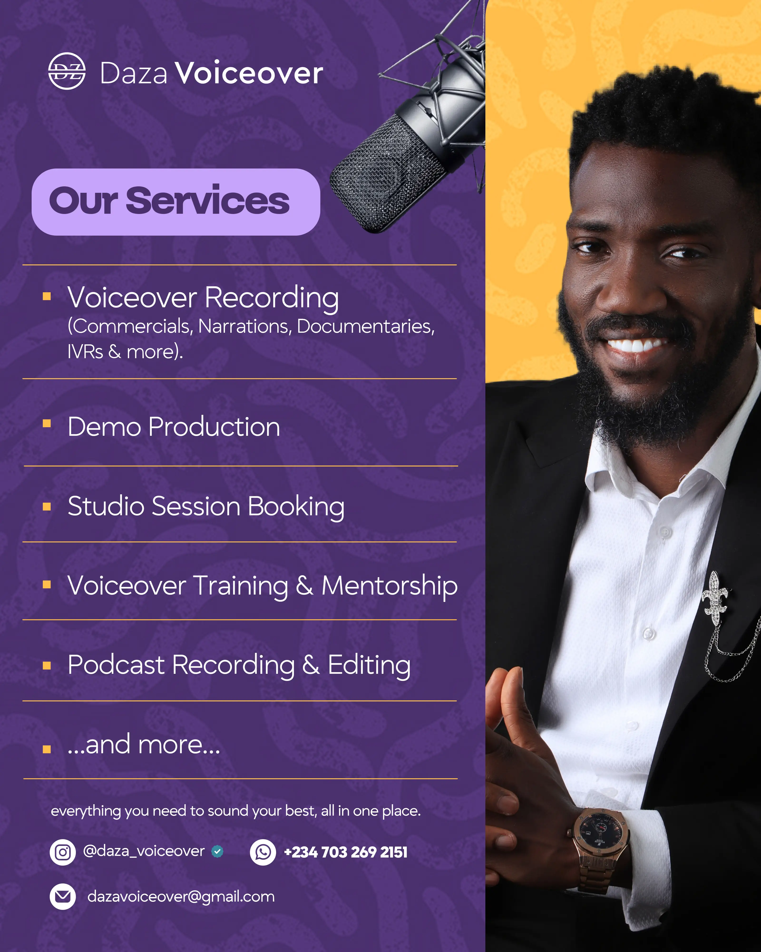 Daza Voiceover