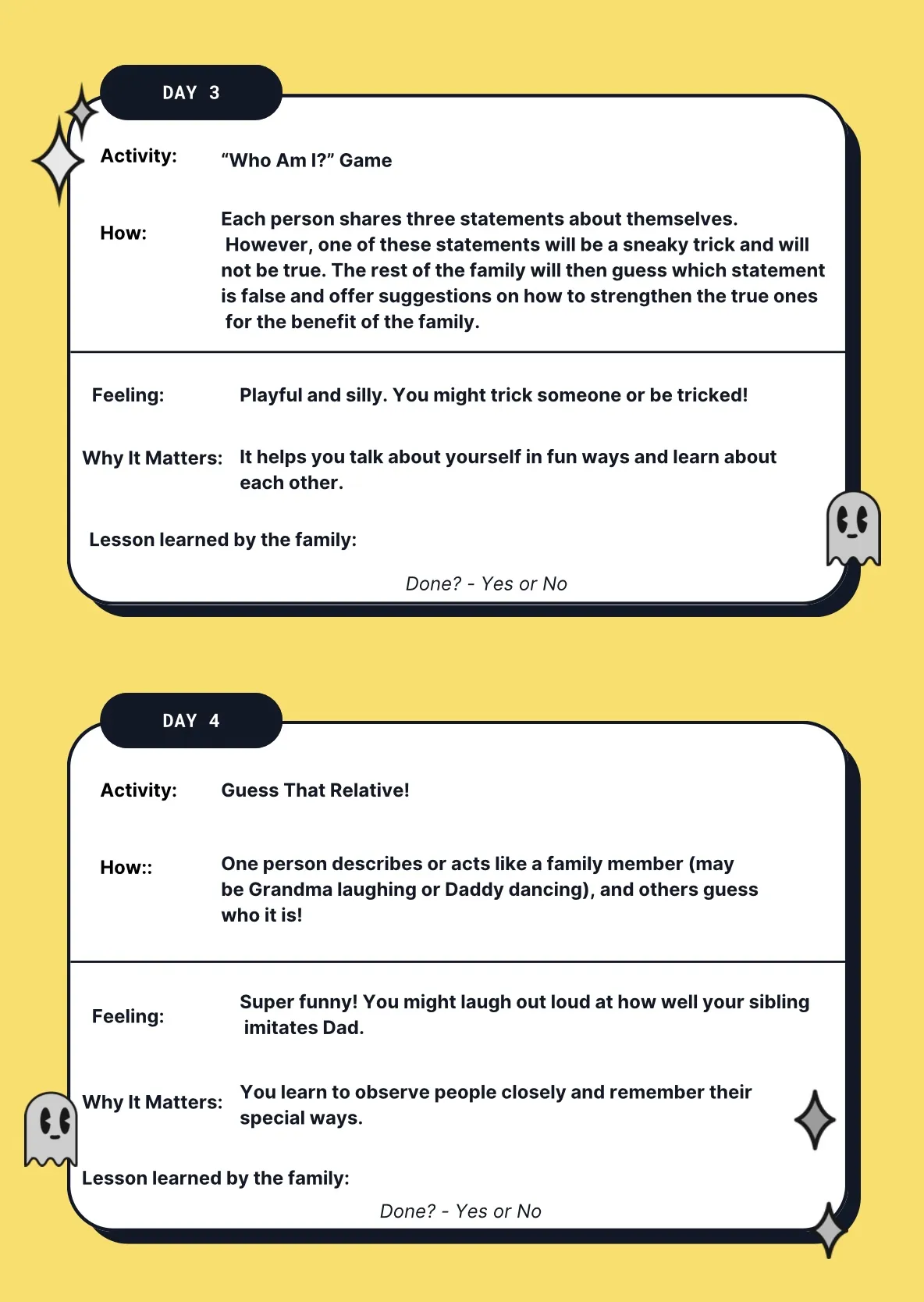 The Family Bondbook