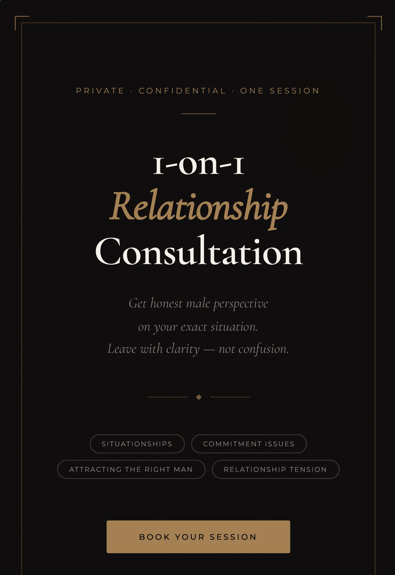 1-on-1 Private Relationship Clarity Session