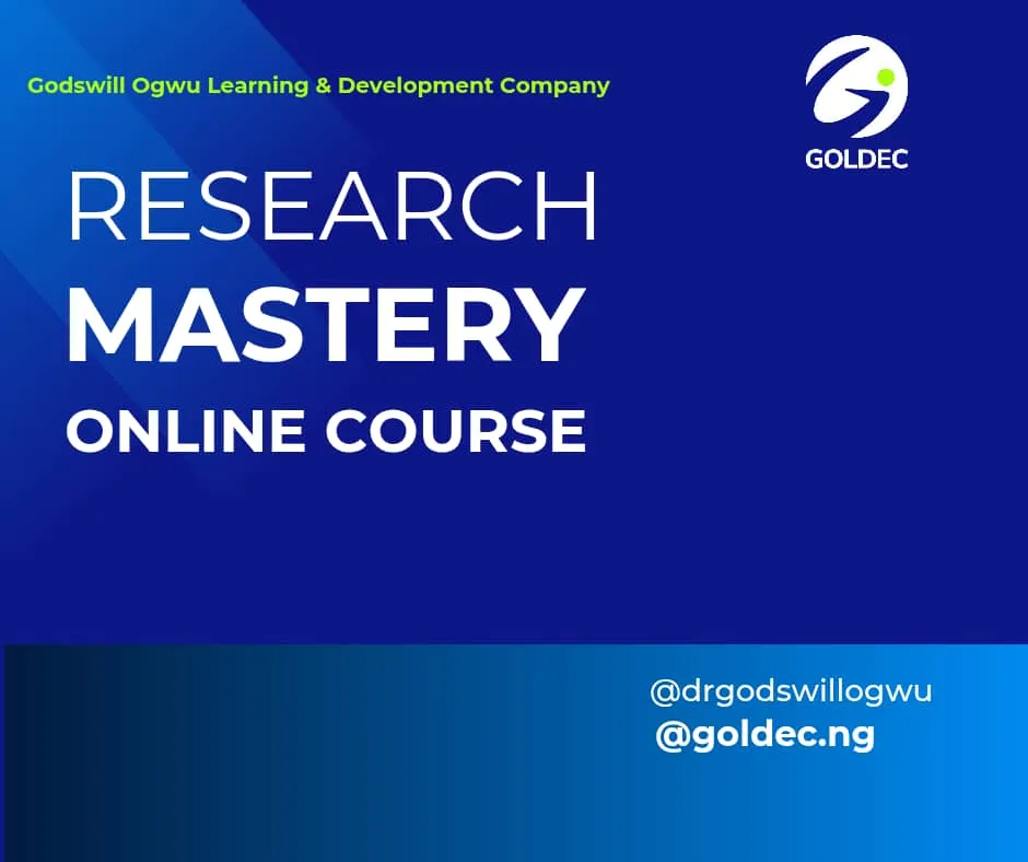 RESEARCH MASTERY ONLINE COURSE