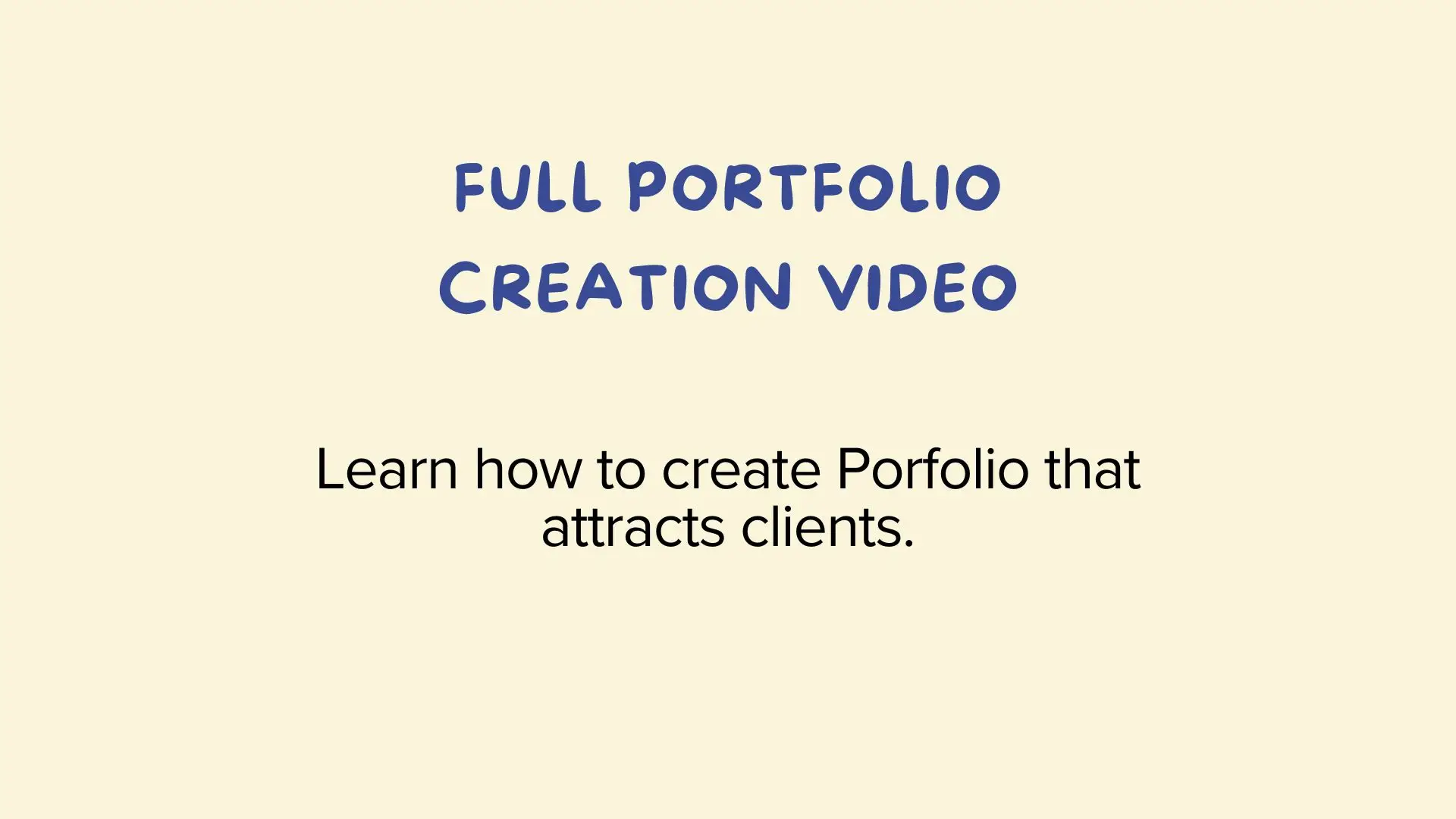 Canva Portfolio Tutorial