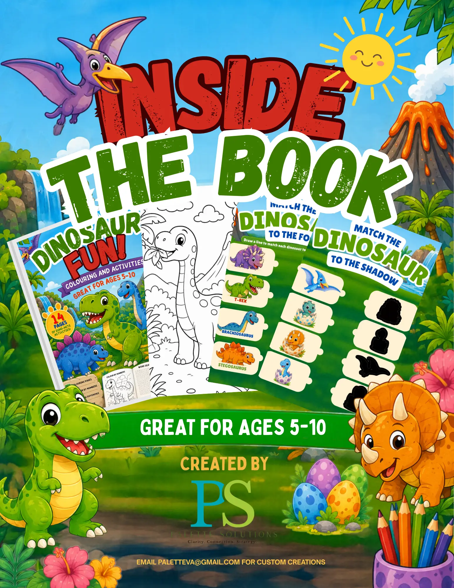 DINOSAUR FUN! COLOURING & ACTIVITY BOOK