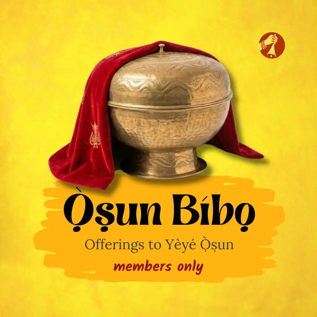 Offerings to Yèyé Ọ̀ṣun (Ọ̀ṣun bibọ)