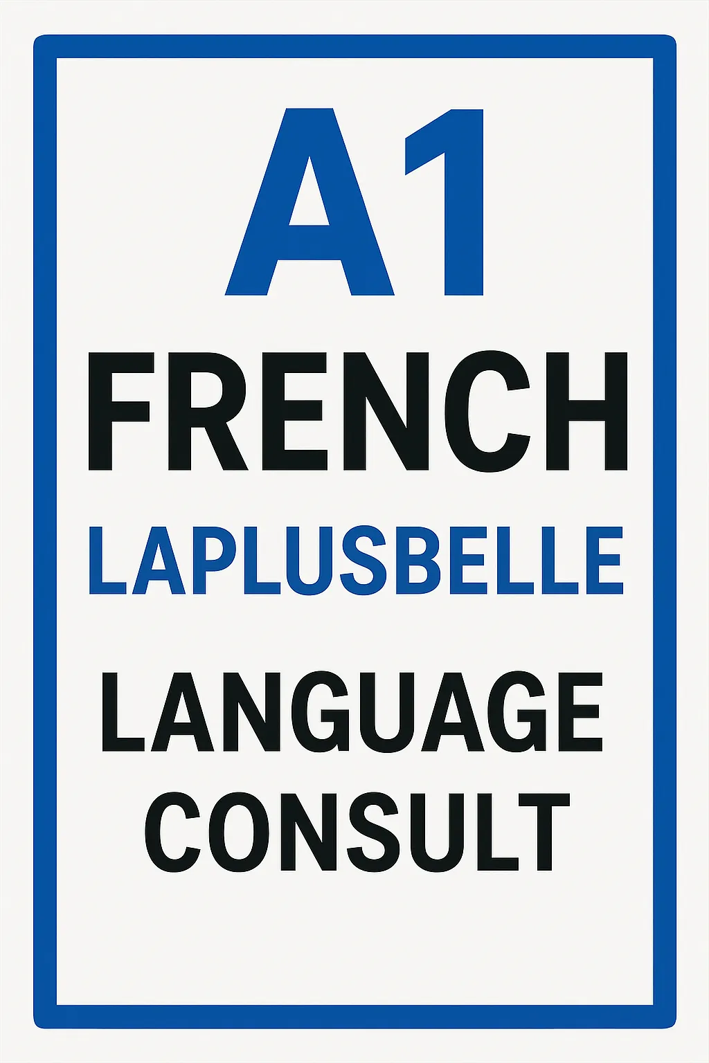A1  Beginner's French programme