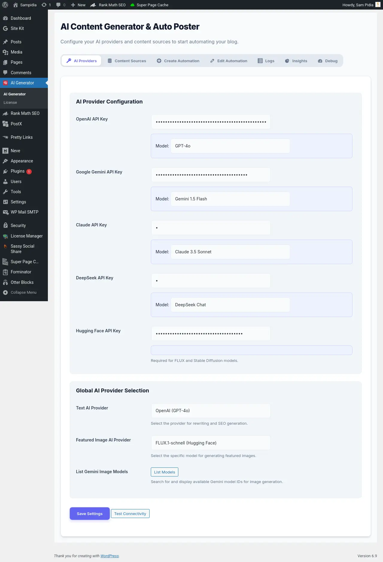 WordPress AI-Powered Automatic Content Generator & Auto Posting Plugin ...