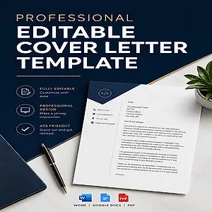 PROFESSIONAL EDITABLE COVER LETTER TEMPLATE