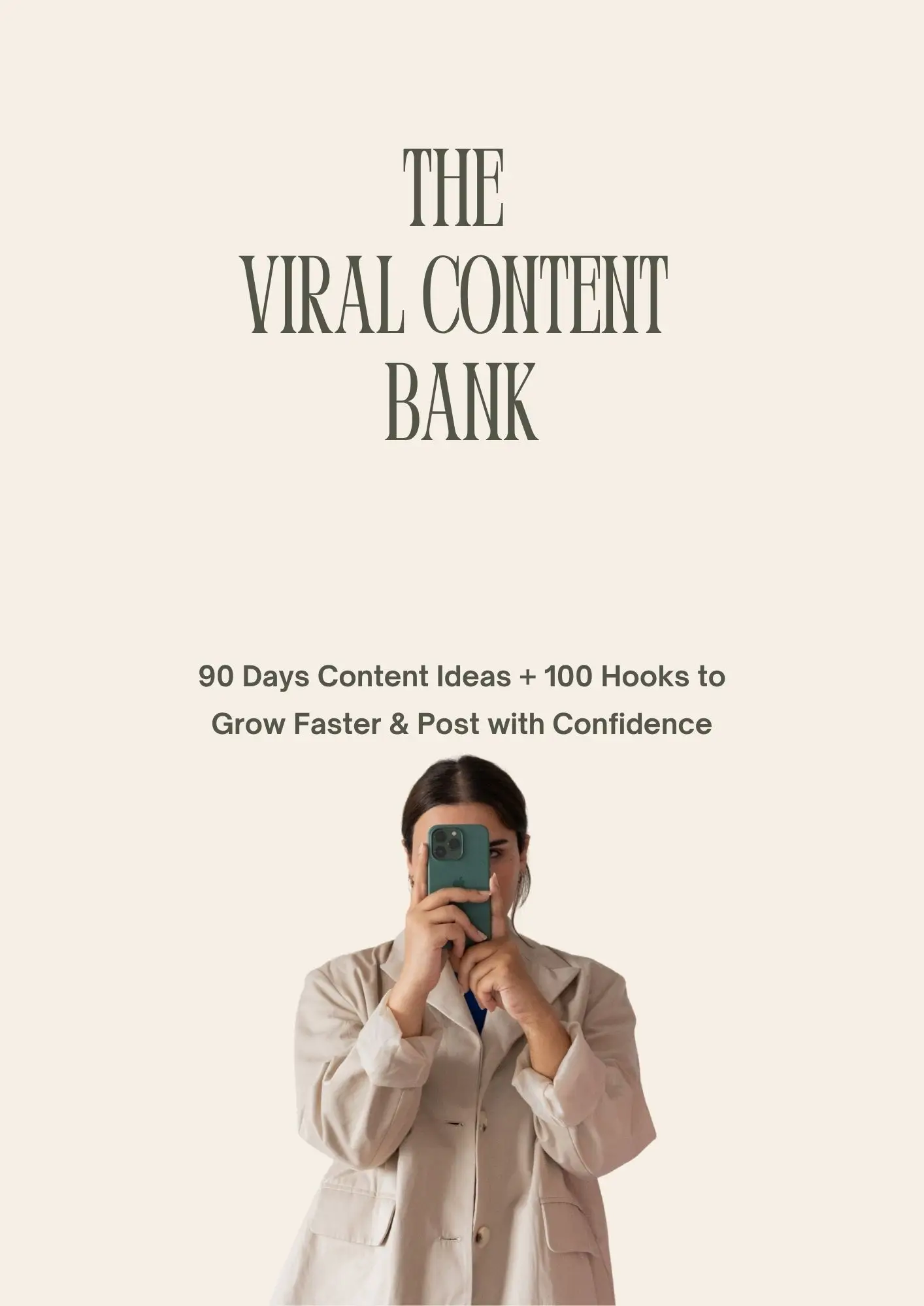 Viral Content Bank | 90 Days Ideas, 100 Hooks Social Media | 13pages (Digital PDF)