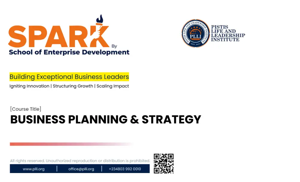 BUSINESS PLANNING AND STRATEGY WITH EDWARD ESENE AND TAYO ODUNSI