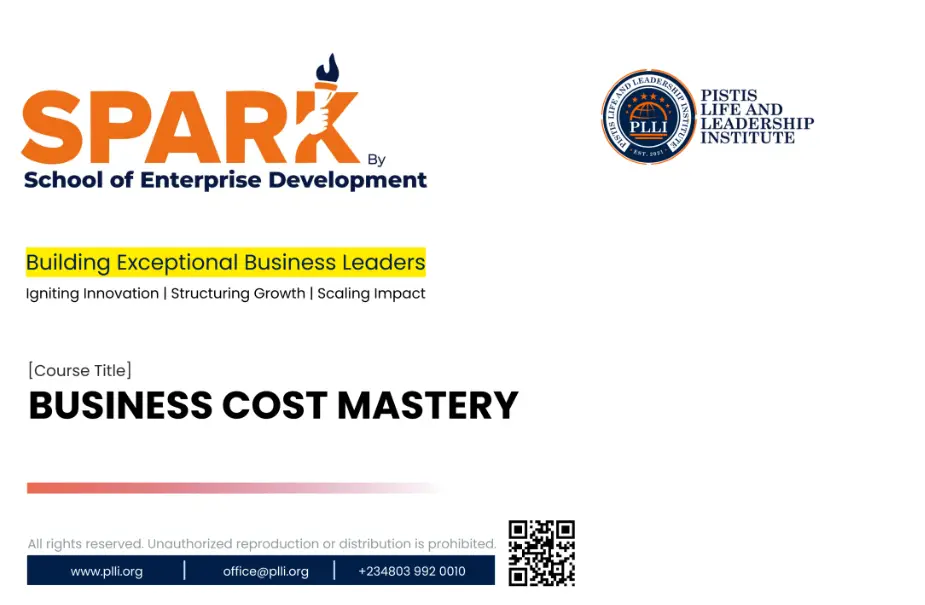 BUSINESS COST MASTERY WITH TOYIN SANNI