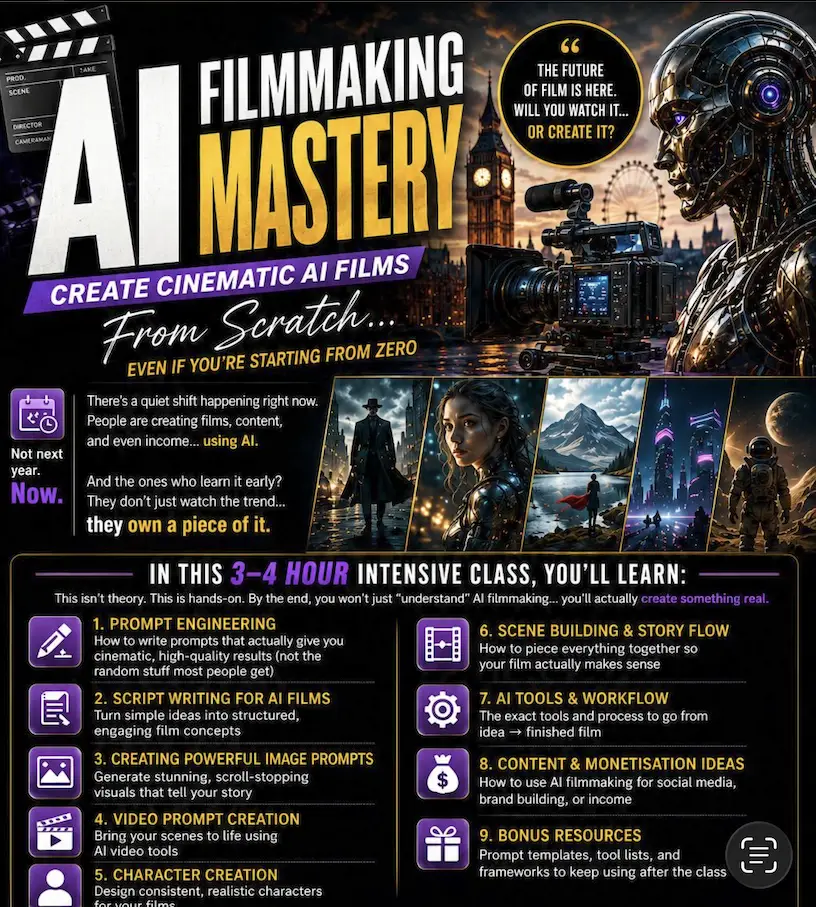 AI Film making Mastery Masterclass