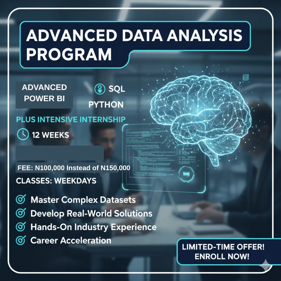 Advanced Data Analysis Program