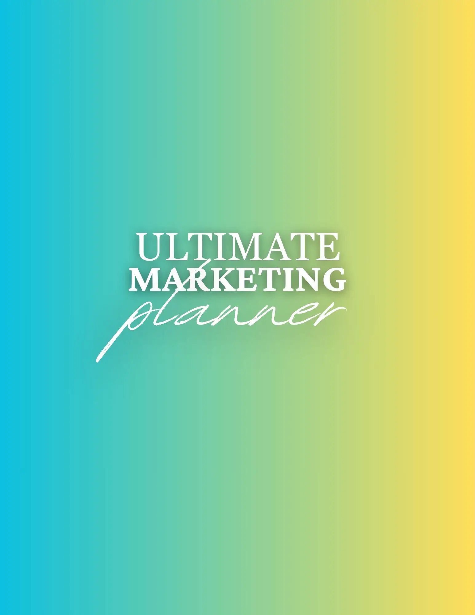 Ultimate Marketing Planner | Social Media, Content Calendar, Business Growth | 39pages (Printable PDF)