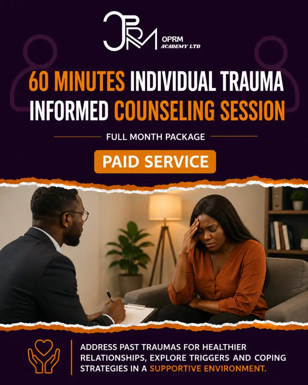 Book Individual Therapy ( A Healing & Trauma Recovery Program )
