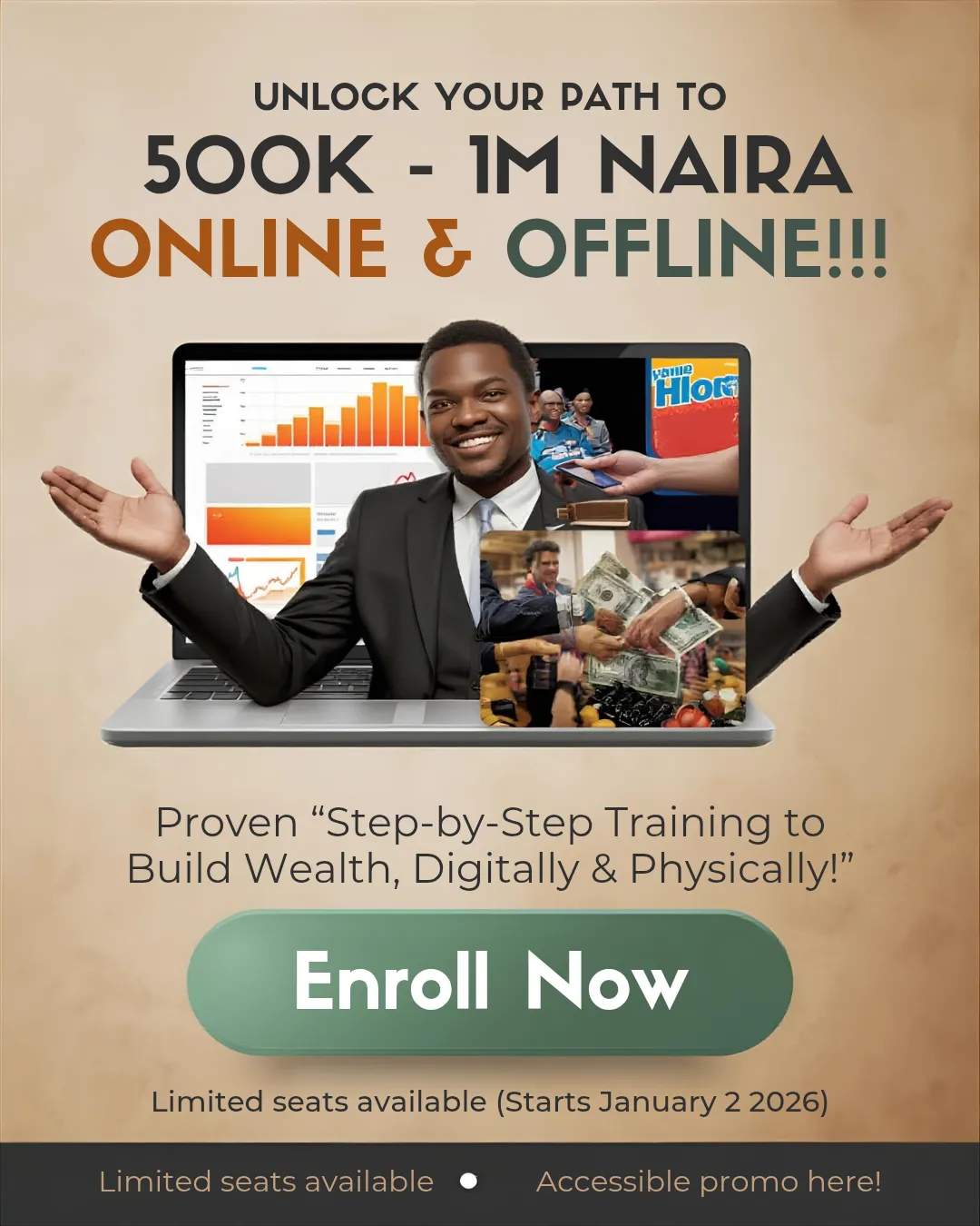 Unlock Your Path To 500k To 1 million Online & Offline