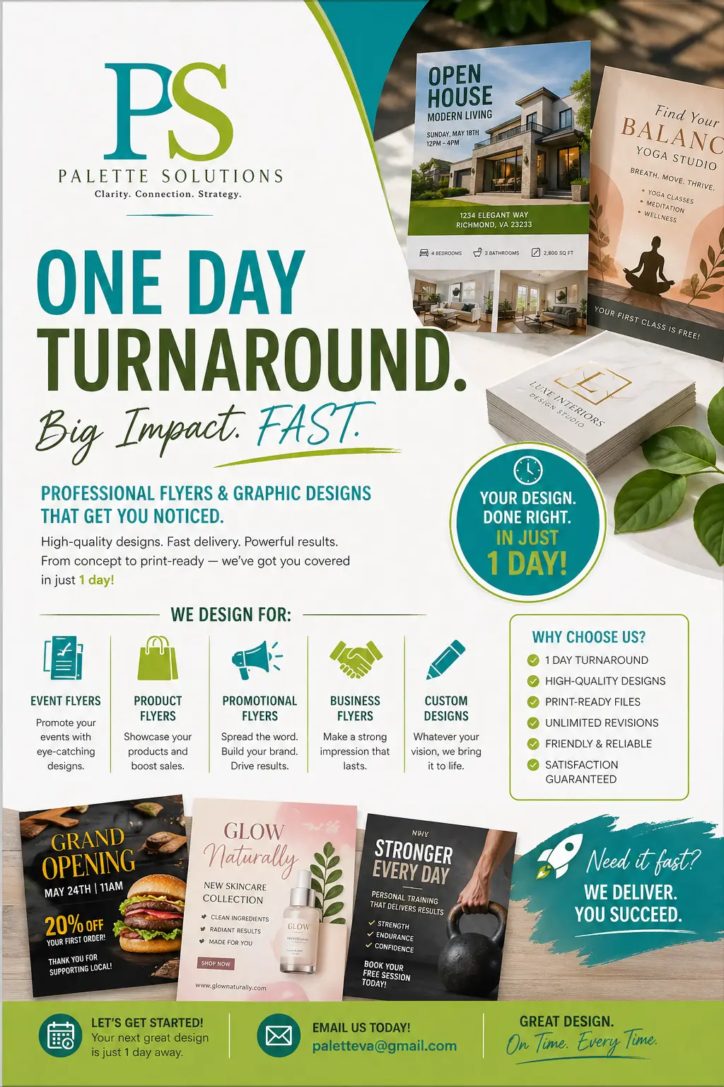 1 Day Flyer Design Service