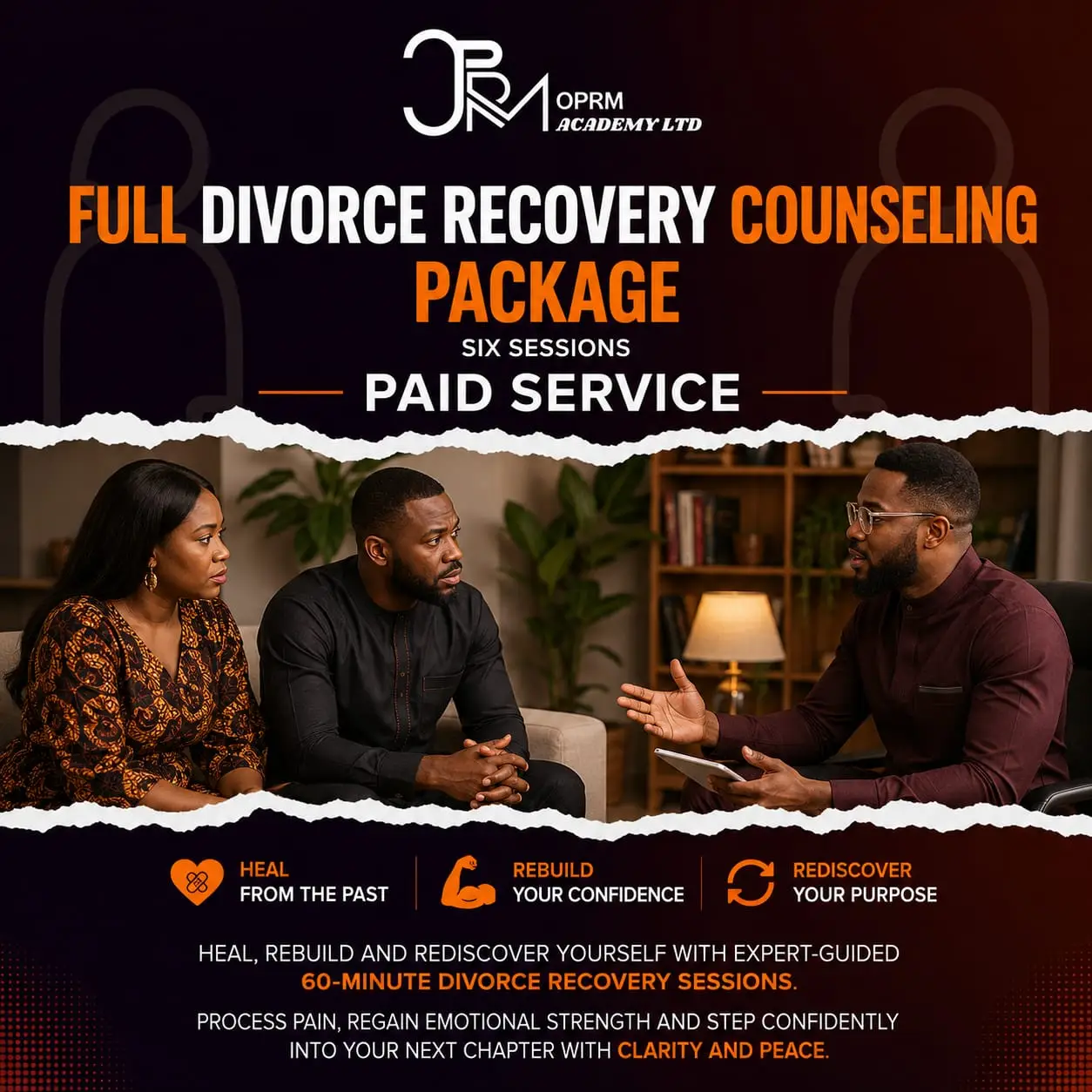 Full Divorce Recovery Counseling Package