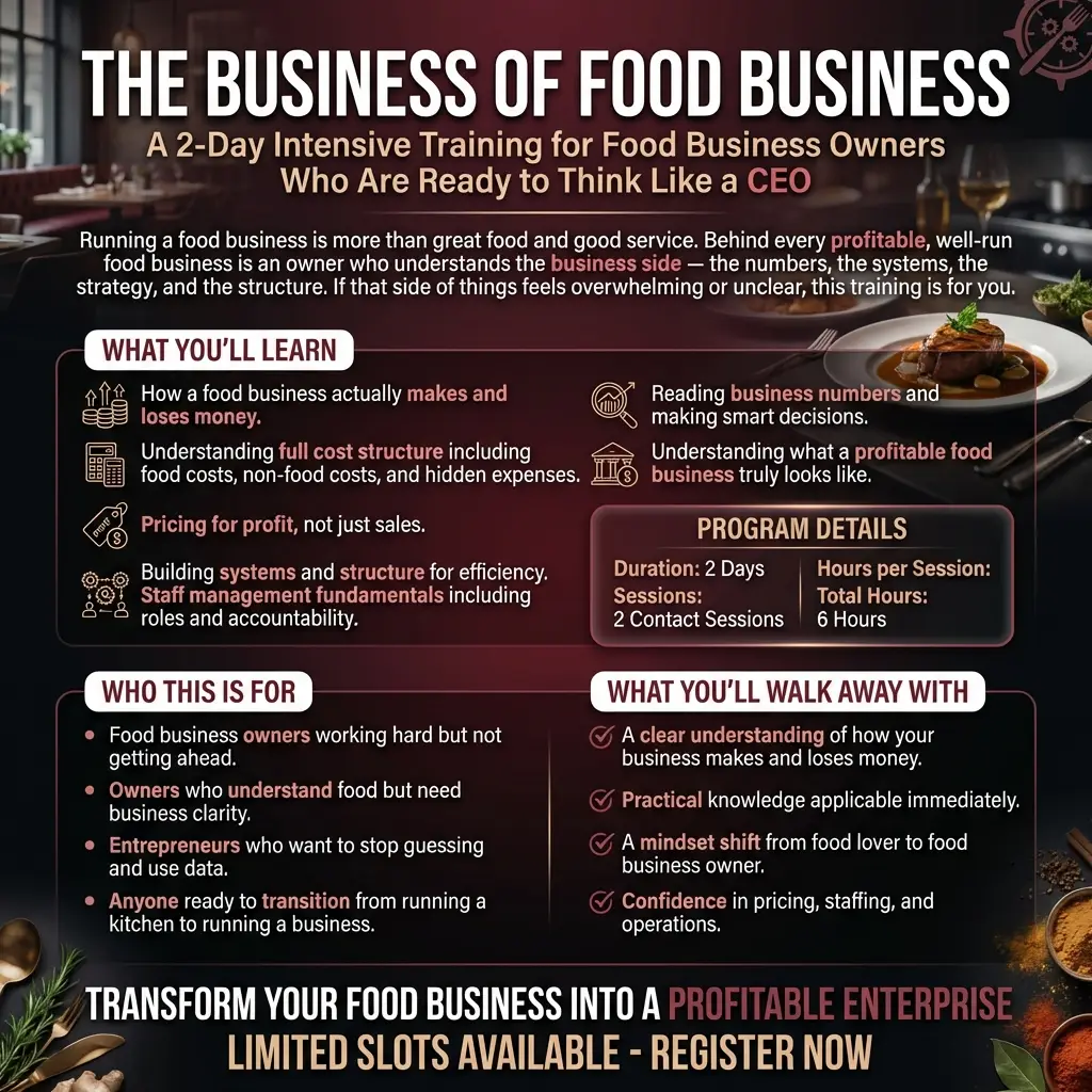 The Business of Food Business (Consulting Program)